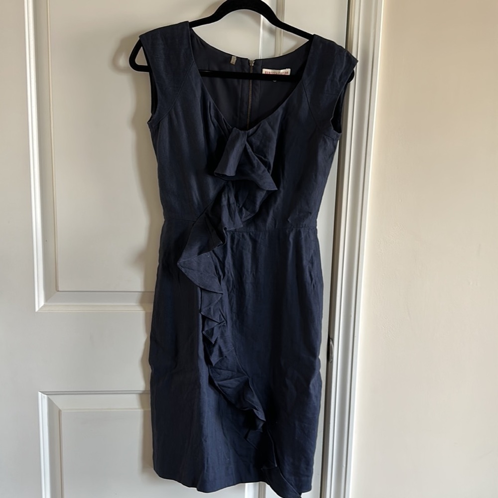 REBECCA Taylor Sheath Blue Dress - Picture 4 of 9